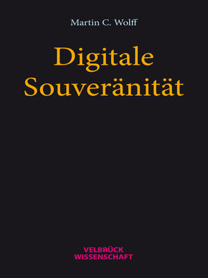 cover image of Digitale Souveränität
